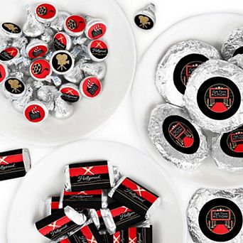 Big Dot Of Happiness Red Carpet Hollywood - Movie Night Party Candy Favor Sticker Kit 304 pc