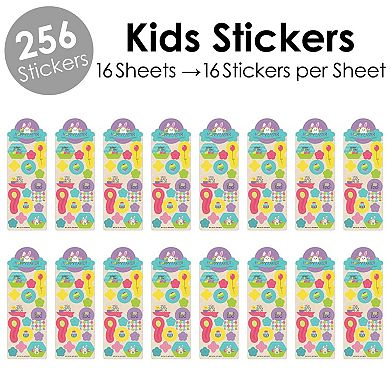 Big Dot Of Happiness Hippity Hoppity Easter Party Favor Kids Stickers 16 Sheets 256 Stickers