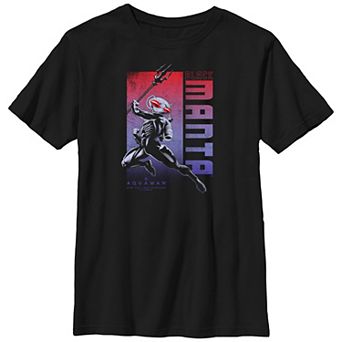 Boys Aquaman And The Lost Kingdom Black Manta Husky Graphic Tee