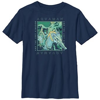 Boys 8-20 Husky DC Comics Aquaman And The Lost Kingdom Seahorse Ride Graphic Tee