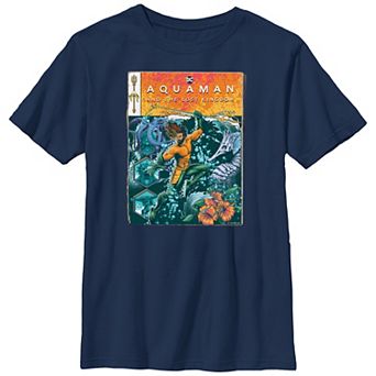 Boys 8-20 Husky DC Comics Aquaman And The Lost Kingdom Comic Book Cover Graphic Tee