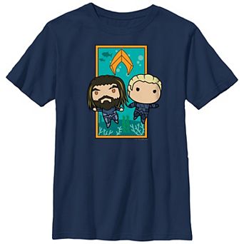 Boys 8-20 Husky DC Comics Aquaman And The Lost Kingdom Arthur & Orms Underwater Duo Graphic Tee