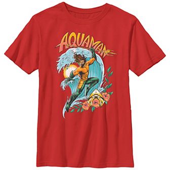 Boys 8-20 Aquaman And The Lost Kingdom Aquaman Jumping Waves Graphic Tee