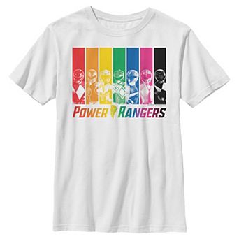 Boys 4-7 Power Rangers Rainbow Graphic Tee