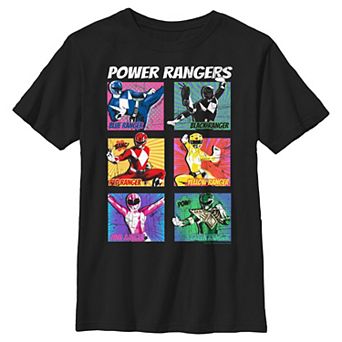 Boys 4-7 Power Rangers Pop Colors Portraits Tee