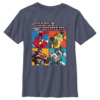 Boys 4-7x Transformers Pop Colors Portraits Graphic Tee