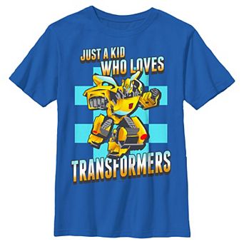 Boys 4-7 Transformers Just A Kid Who Loves Transformers Tee