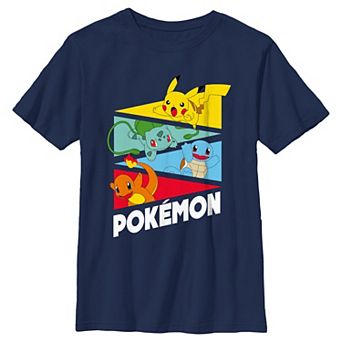 Boys 4-7 Pokemon Starters In Action Tee