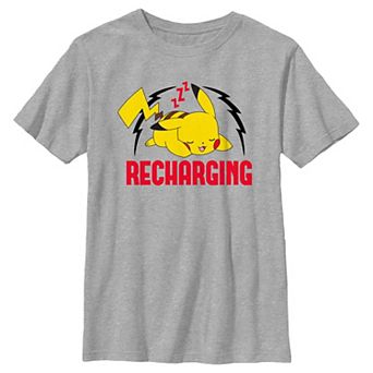 Boys 4-7 Pokemon Pikachu Recharging Energy Tee