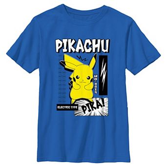 Boys 4-7 Pokemon Pikachu Description Tee