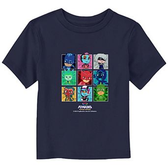 Toddler Boy PJ Masks Heroes Portraits Graphic Tee