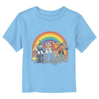 Toddler Boy Transformers Autobots Rainbow Lineup Graphic Tee