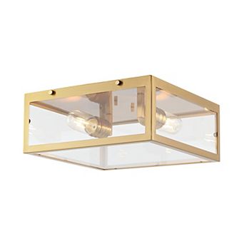 Grayson Metal/glass Led Flush Mount