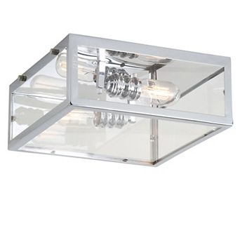 Grayson Metal/glass Led Flush Mount