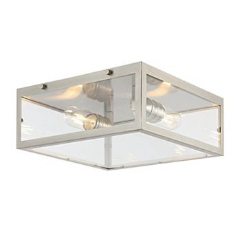 Grayson Metal/glass Led Flush Mount