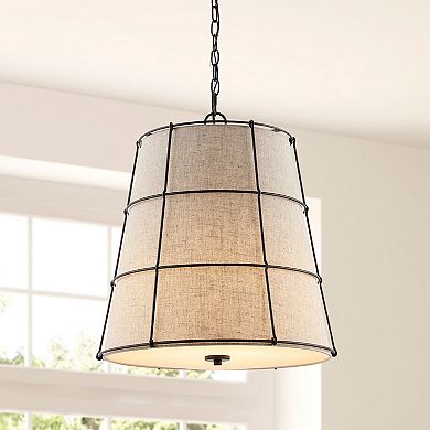 Silas Rustic Farmhouse Led Flush Mount
