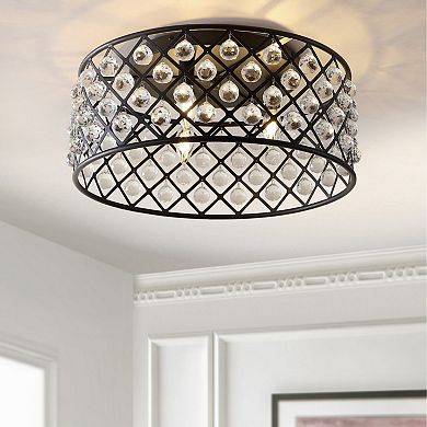 Gabrielle Metal/crystal Led Flush Mount Ceiling Light