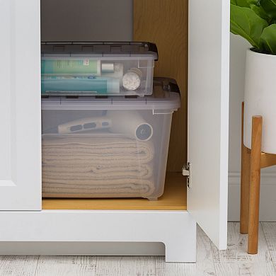 Iris 5.75-Qt. Clear Latching Storage Container 12-piece Set