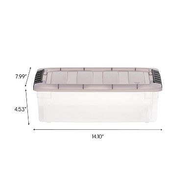 Iris 5.75-Qt. Clear Latching Storage Container 12-piece Set
