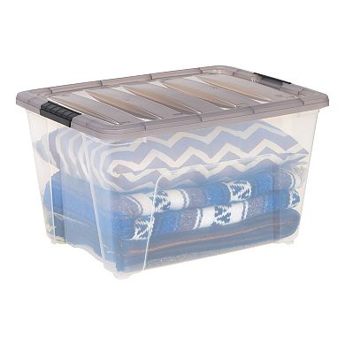 Iris 60-Qt. Clear Latching Storage Container 5-piece Set