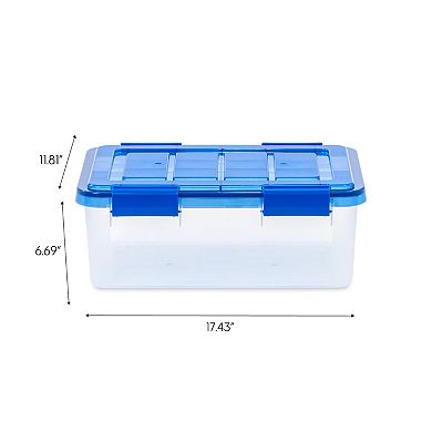 Iris 16-Qt. WeatherPro Latching Storage Container 6-piece Set