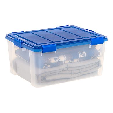 Iris 60-Qt. WeatherPro Latching Storage Container 4-piece Set