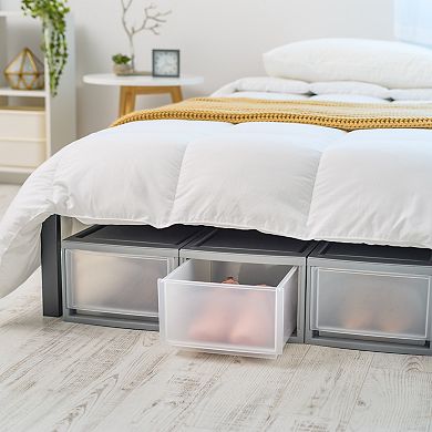 Iris Medium Stacking Storage Drawer 4-piece Set