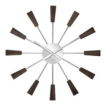 Infinity Instruments Mid-Century Vane Wall Clock