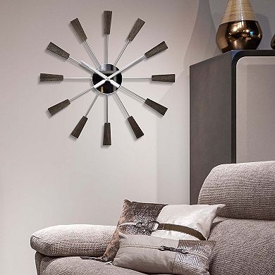 Infinity Instruments Mid-Century Vane Wall Clock