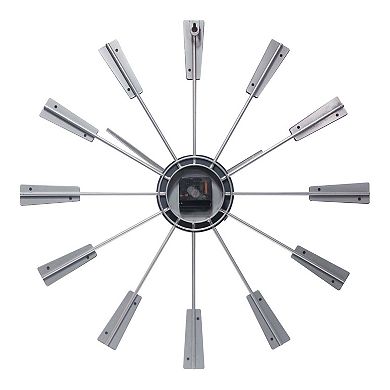 Infinity Instruments Mid-Century Vane Wall Clock