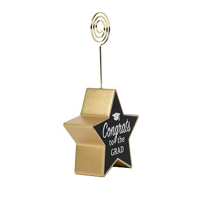 Congrats Star Shaped Photo Clip Table Decor