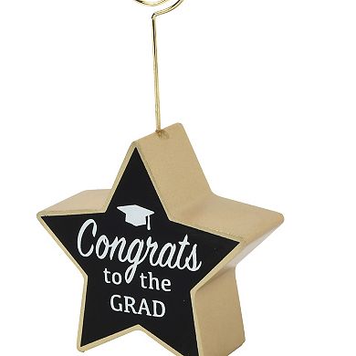 Congrats Star Shaped Photo Clip Table Decor