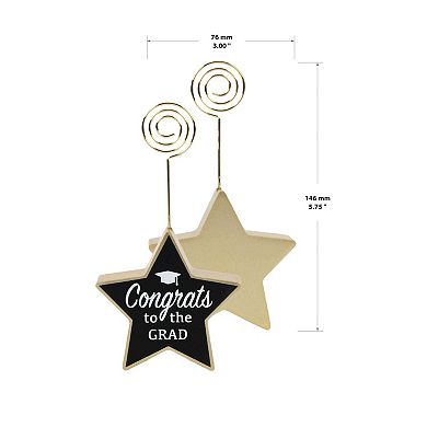 Congrats Star Shaped Photo Clip Table Decor