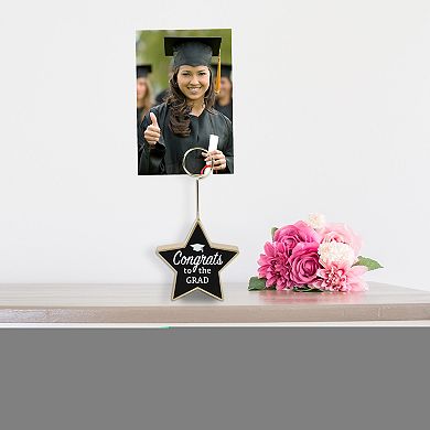 Congrats Star Shaped Photo Clip Table Decor