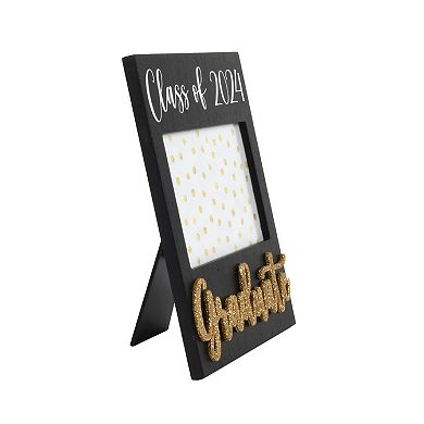 Class of 2024 Glitter 4" x 6" Frame Table Decor