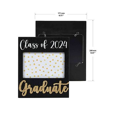 Class of 2024 Glitter 4" x 6" Frame Table Decor