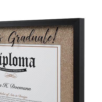 Congrats Grad Glitter Diploma Collage Wall Decor