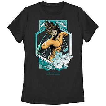 Juniors' Aquaman And The Lost Kingdom Aquaman Portrait Graphic Tee