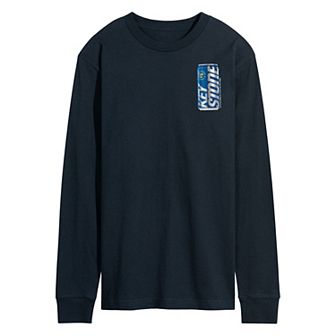 Men's Keystone Light Bottle Can Long Sleeve Graphic Tee