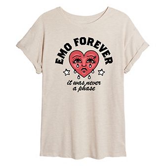 Juniors' Emo Forever Oversized Tee