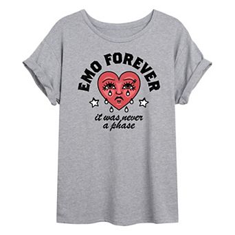 Juniors' Emo Forever Oversized Tee