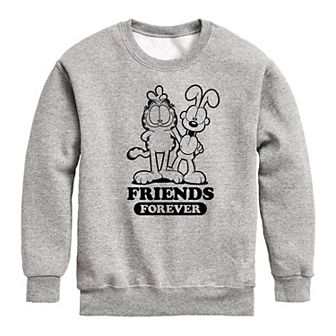 Boys 8-20 Garfield Friends Forever Fleece Sweatshirt