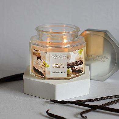 ScentWorx Golden Vanilla 8-oz. Candle Jar
