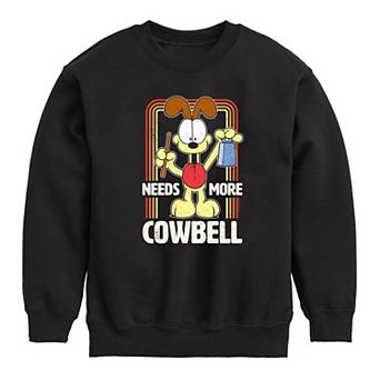 Boys 8-20 Garfield Odie Needs More Cowbell Fleece Sweatshirt