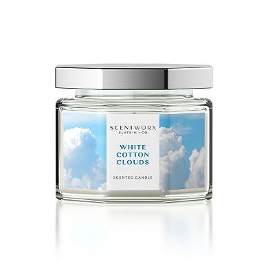 ScentWorx White Cotton Clouds 8-oz. Jar Candle