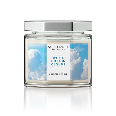ScentWorx White Cotton Clouds 14.5-oz. Jar Candle