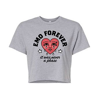 Juniors' Emo Forever Cropped Tee