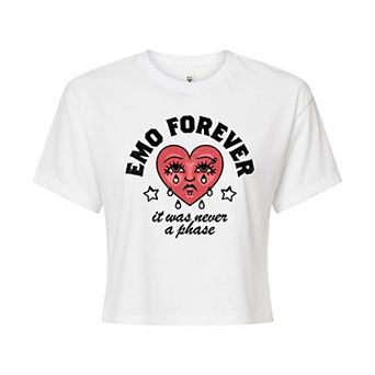 Juniors' Emo Forever Cropped Tee