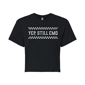 Juniors' Yep Still Emo Cropped Tee