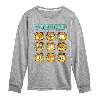 Boys 8-20 Garfield Moods Long Sleeve Graphic Tee